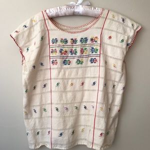 Vintage Mexican Embroidered Shirt